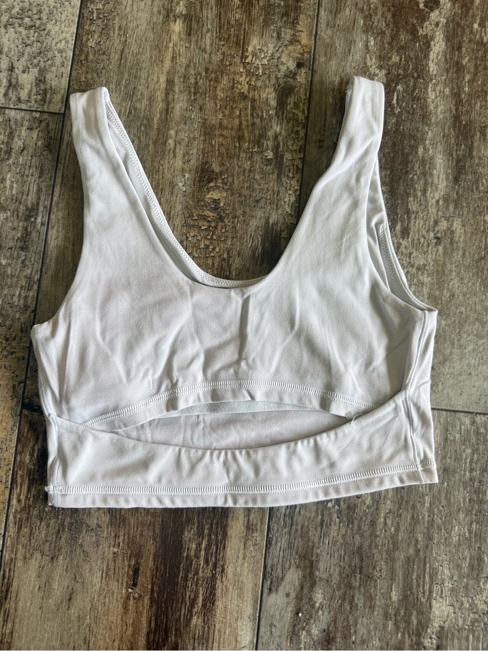 2 for $20 sale: Offline by Aerie white low support bralette/ tank - S - Picture 2 of 4